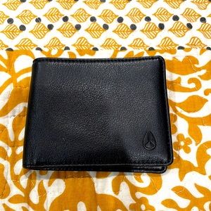 Small black leather, Nixon wallet